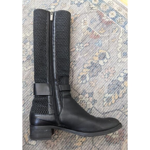 Aquatalia | Odilia Riding Boot in black leather - Picture 3 of 14